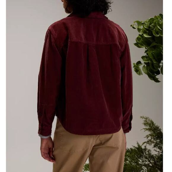 Alpine Design Women's Dark Auburn Corduroy Shirt Size L - Picture 3 of 8